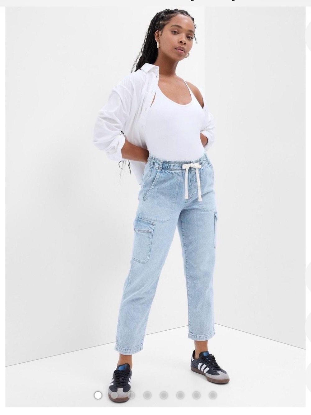 Gap Easy Jean Cargo Pull On Pants XL